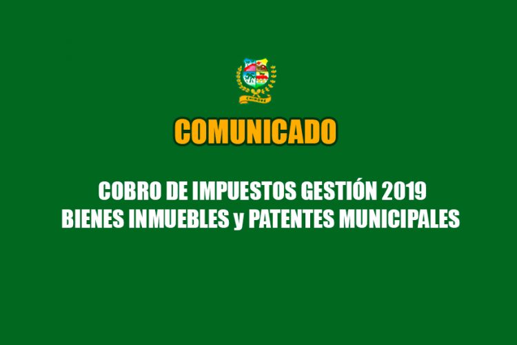 Cobro de impuestos 2019